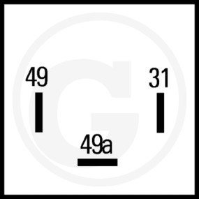 Blinkgeber, Elektronisch, 33 Volt Granit 4554JZ 177846007